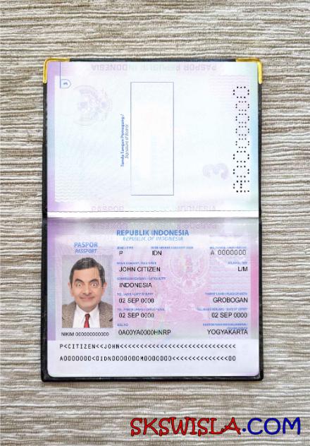 Indonezja paszport wersja 2 wygląd zdjęcia